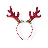 1pcs Christmas Headband For Kids Adult Christmas Deer Ears Christmas Party Deals Santa Xmas Hair Band Clasp Headwear